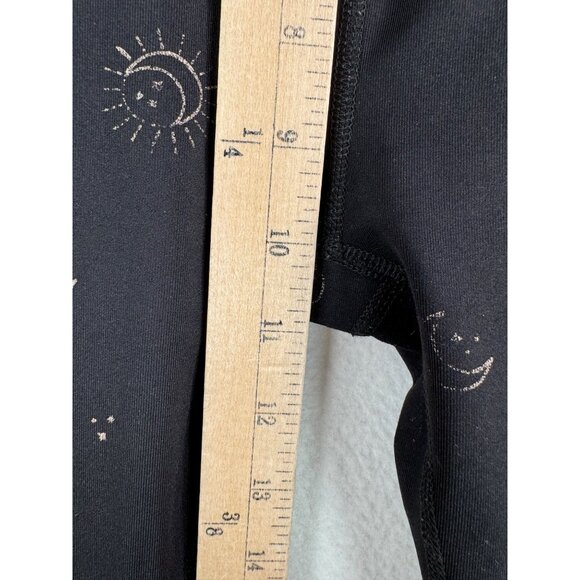Beyond Yoga Sun and Moon high waisted crop‎ legging black gold celestial sz S - Picture 5 of 7